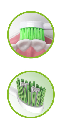 Conjunto de cabeças de escova Sonic 3D Sensitive: 2 pcs.
