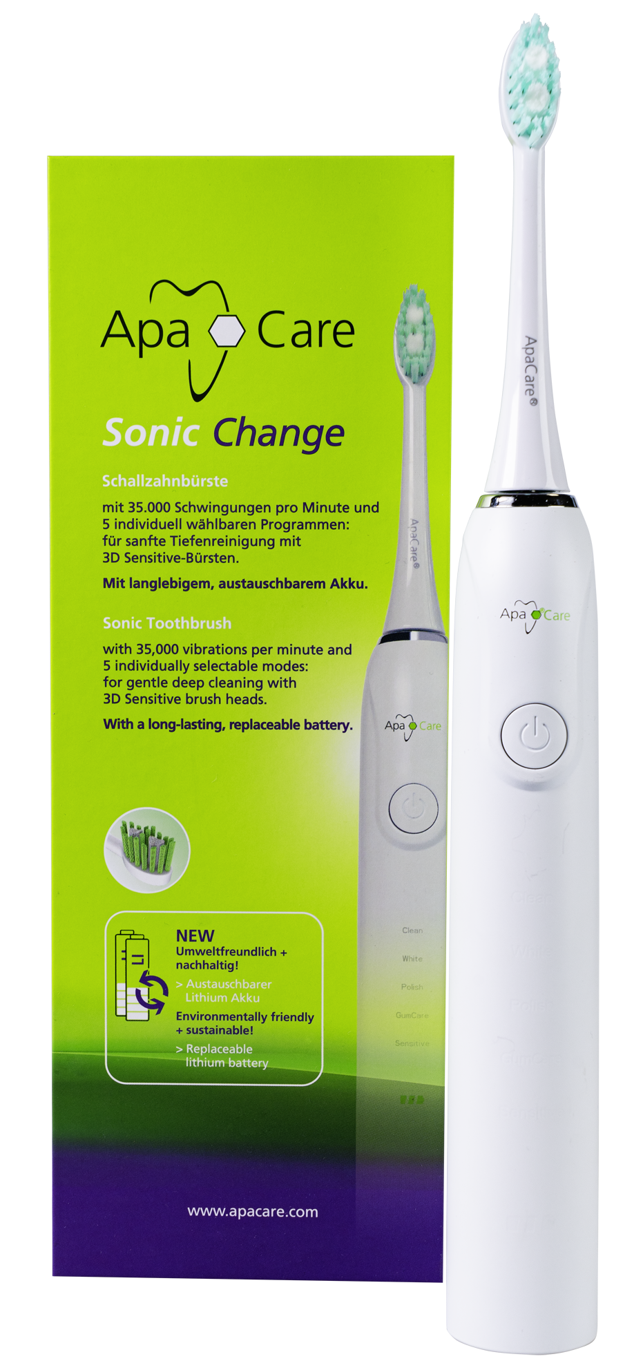 ACCU Change Sonic escova de dentes sónica
