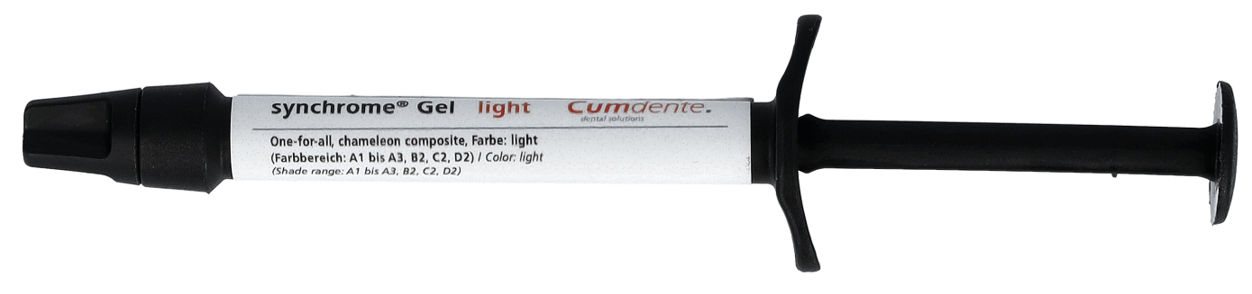 conjunto de seringas de gel synchrome® light e intensive